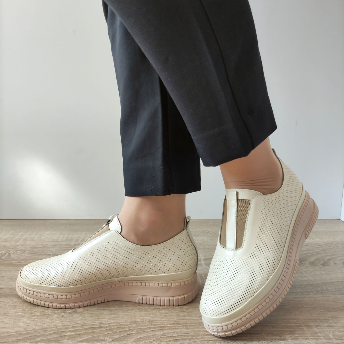 PANTOFI CASUAL DAMA PERLLA 3260-3 BEJ - imagine 2