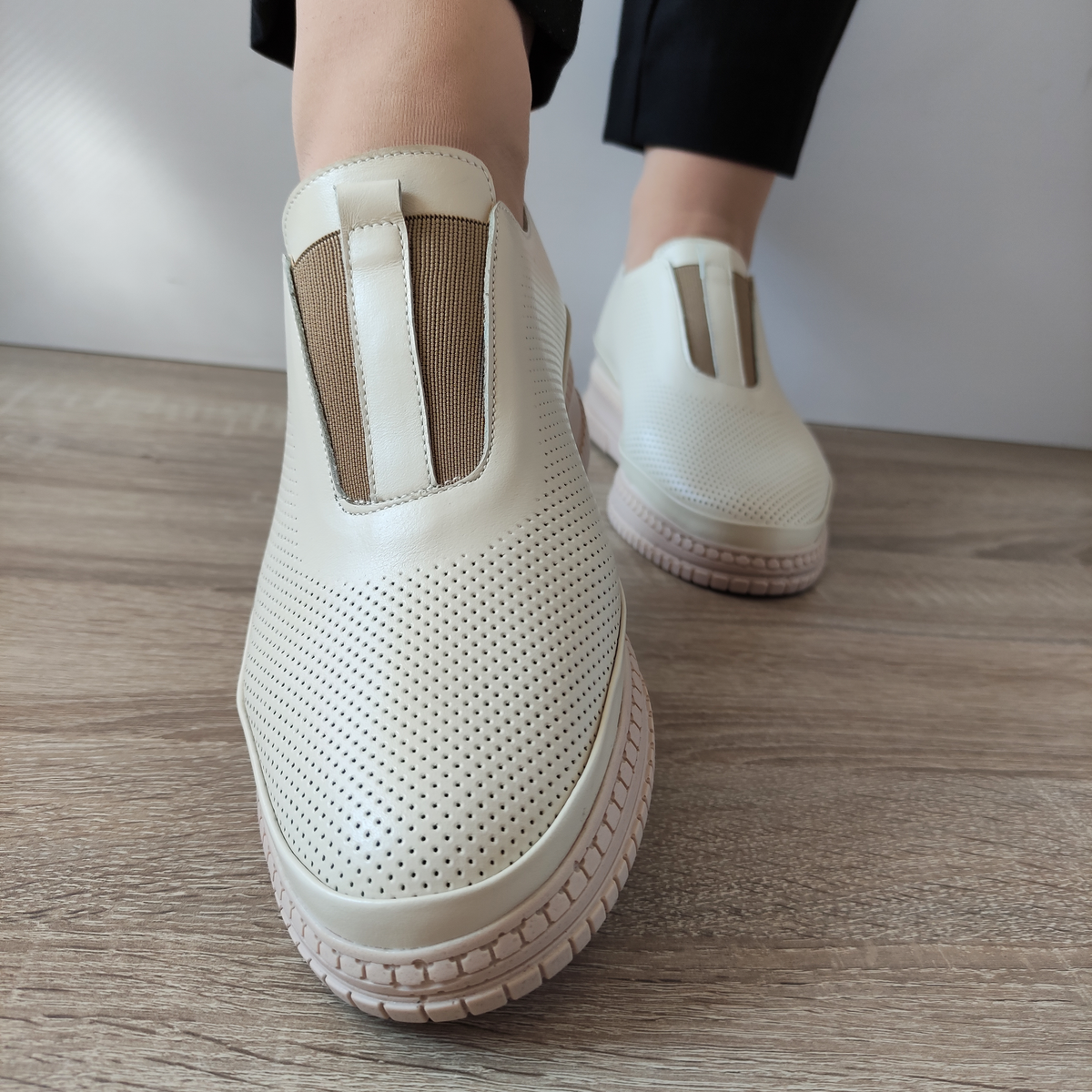 PANTOFI CASUAL DAMA PERLLA 3260-3 BEJ - imagine 4