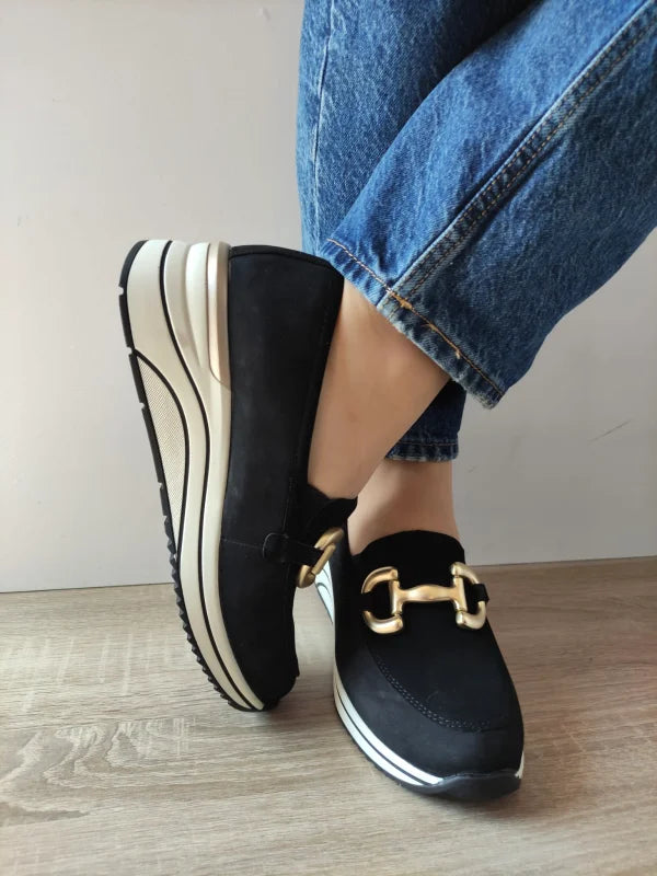 PANTOFI CASUAL DAMA REMONTE D0T12-02 NEGRI VELUR - imagine 3