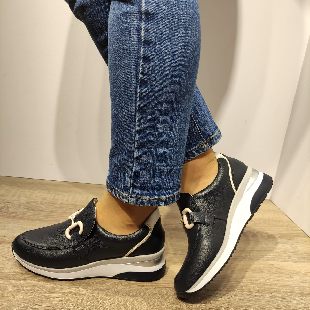 PANTOFI CASUAL DAMA REMONTE D2415-14 BLEUMARIN - imagine 2