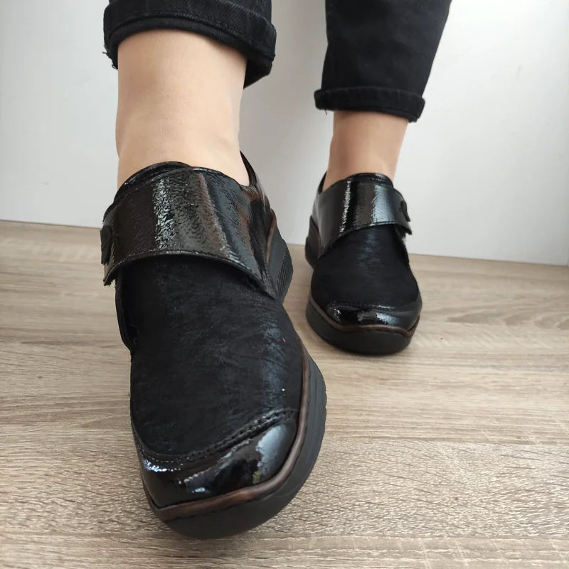 PANTOFI CASUAL DAMA RIEKER 487C0-00 NEGRI - imagine 3