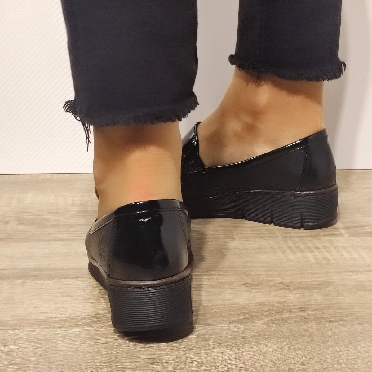 PANTOFI CASUAL DAMA RIEKER 53785-00 NEGRI - imagine 4