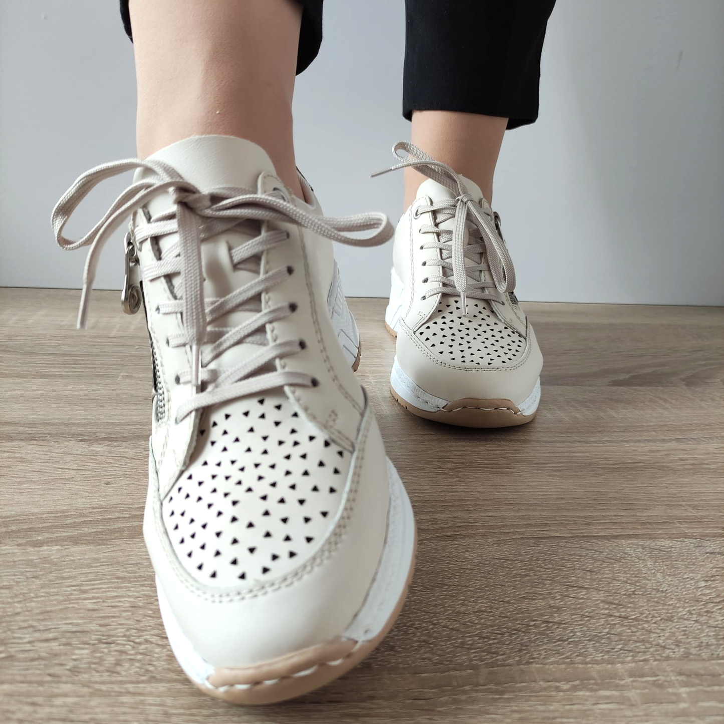 PANTOFI CASUAL DAMA RIEKER N4344-60 BEJ