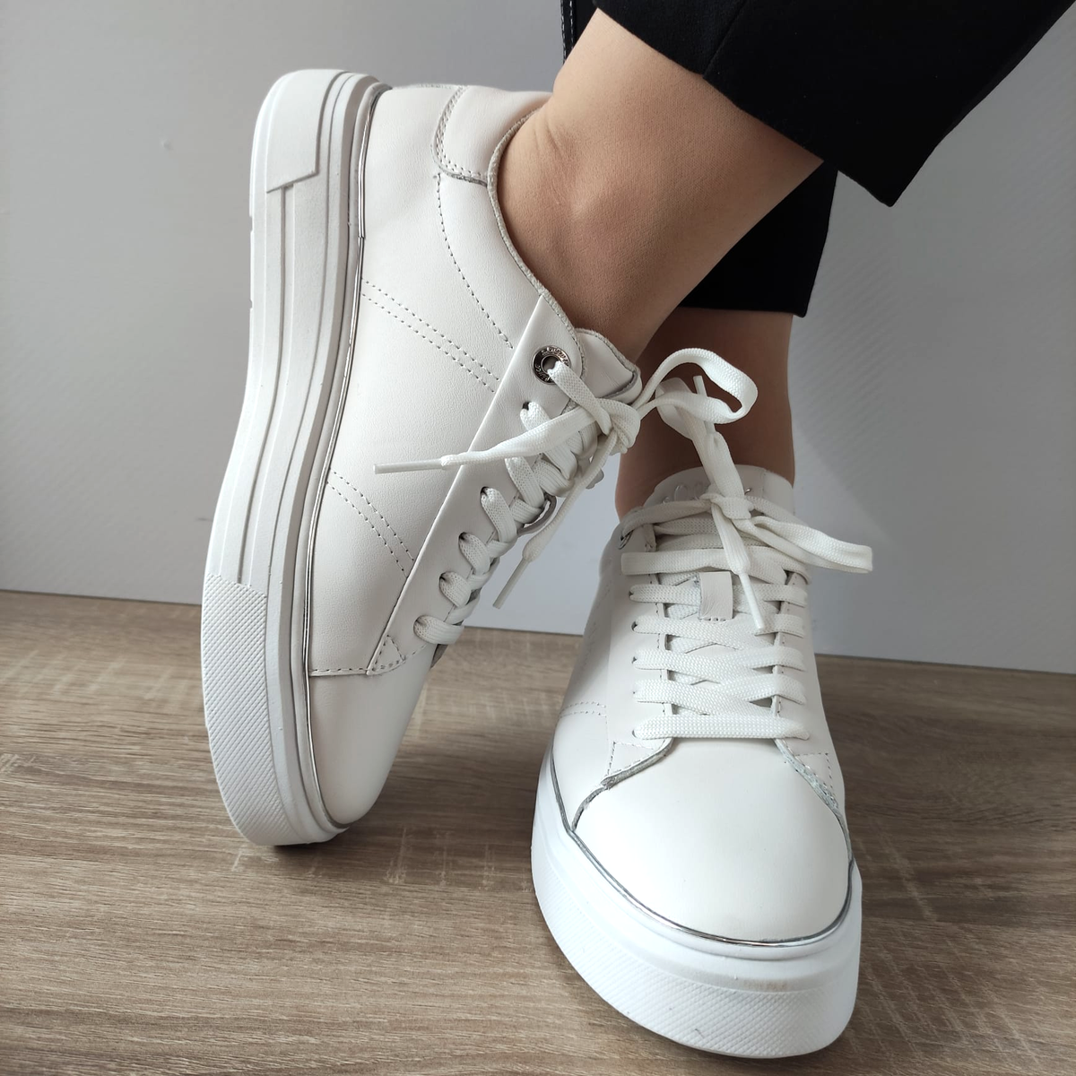 PANTOFI CASUAL DAMA S.OLIVER 23636-42 ALBI - imagine 4
