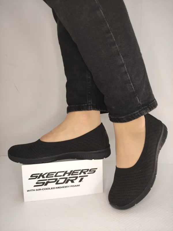 PANTOFI CASUAL DAMA SKECHERS 100360 BBK - imagine 2