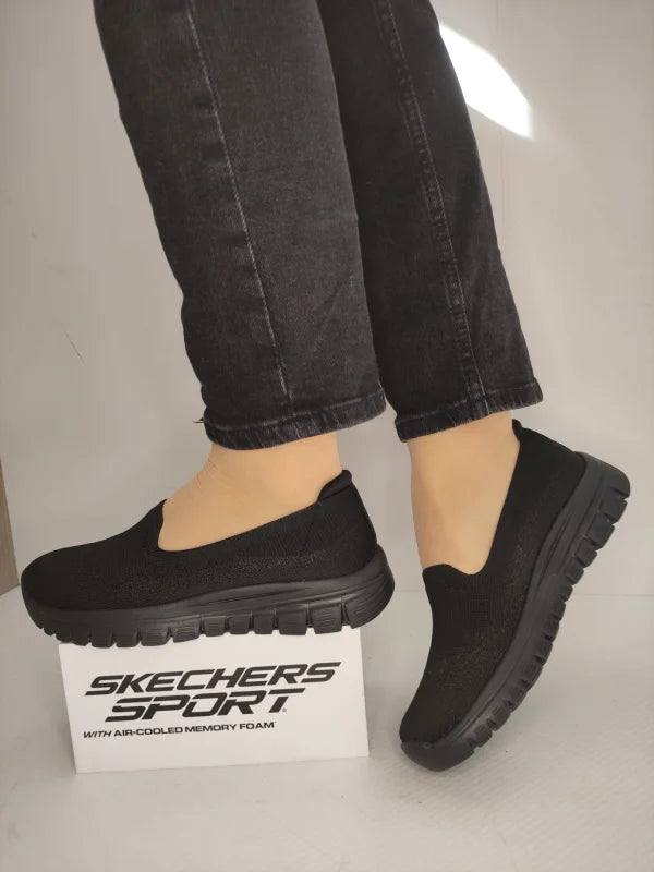 PANTOFI CASUAL DAMA SKECHERS 100697 BBK