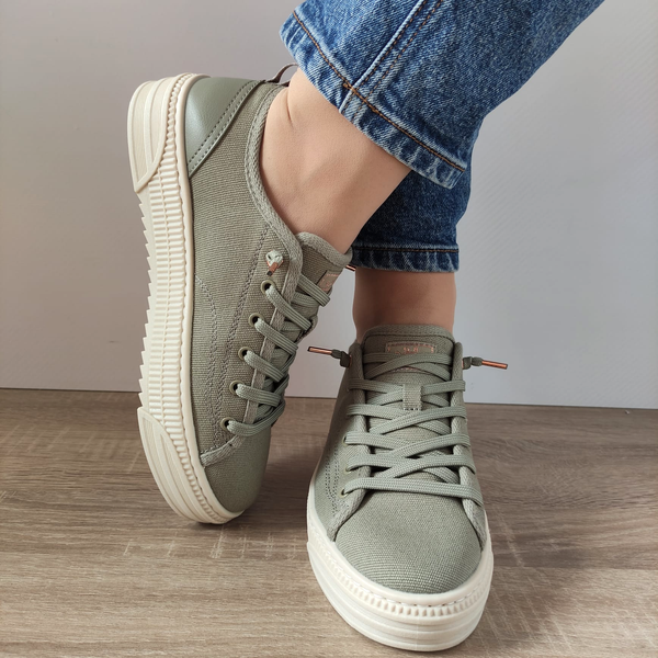 PANTOFI CASUAL DAMA SKECHERS 114640 OLV - imagine 3