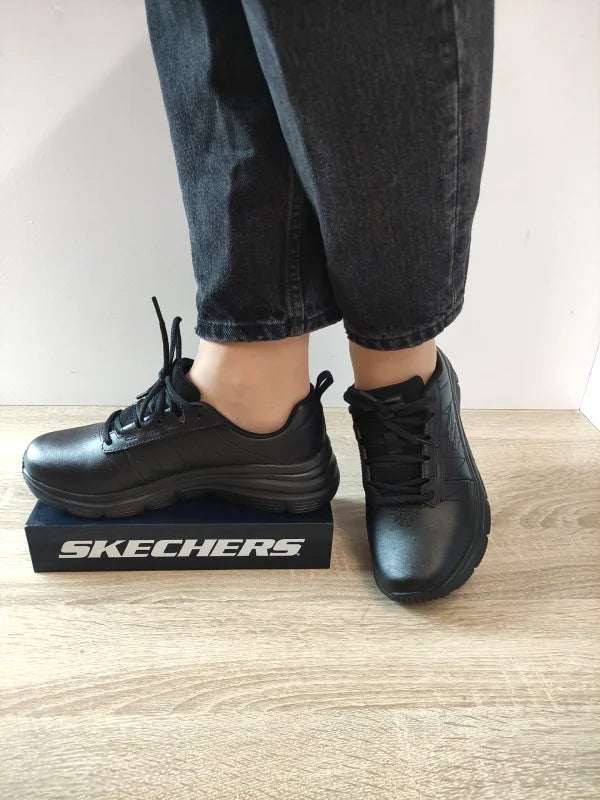 PANTOFI CASUAL DAMA SKECHERS 149473 BBK - imagine 2