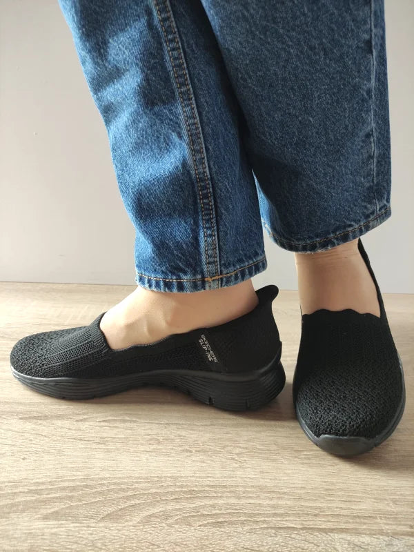 PANTOFI CASUAL DAMA SKECHERS 158980 BBK - imagine 2