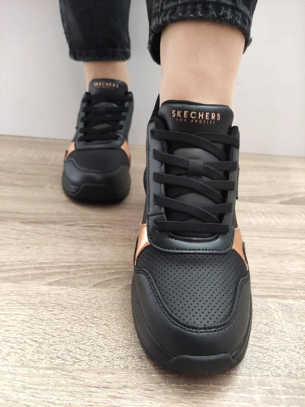 PANTOFI CASUAL DAMA SKECHERS 177343 BBK - imagine 3
