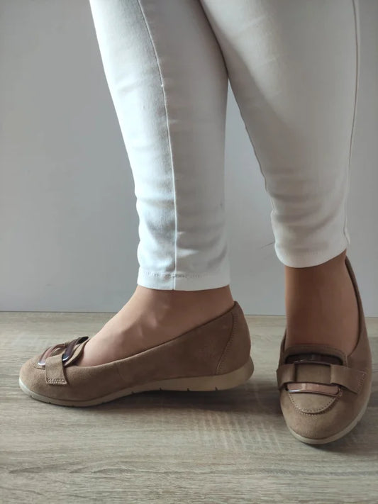 PANTOFI CASUAL DAMA TAMARIS 22170-45 BEJ VELUR