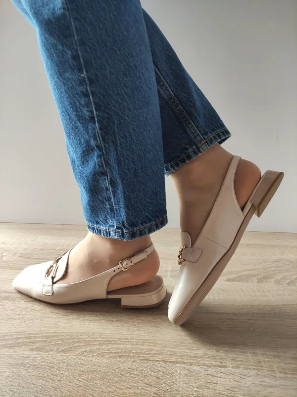 PANTOFI DECUPATI DAMA CAPRICE 29400-44 CREM PERLAT