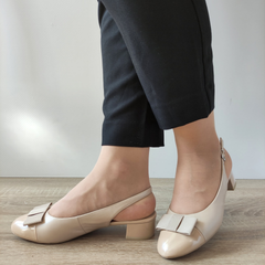 Pantofi Decupați Damă Caprice 29502-42 Bej + Lac
