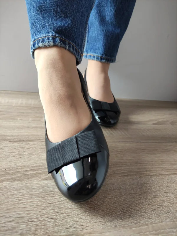 PANTOFI DECUPATI DAMA CAPRICE 29502-42 NEGRI CU LAC