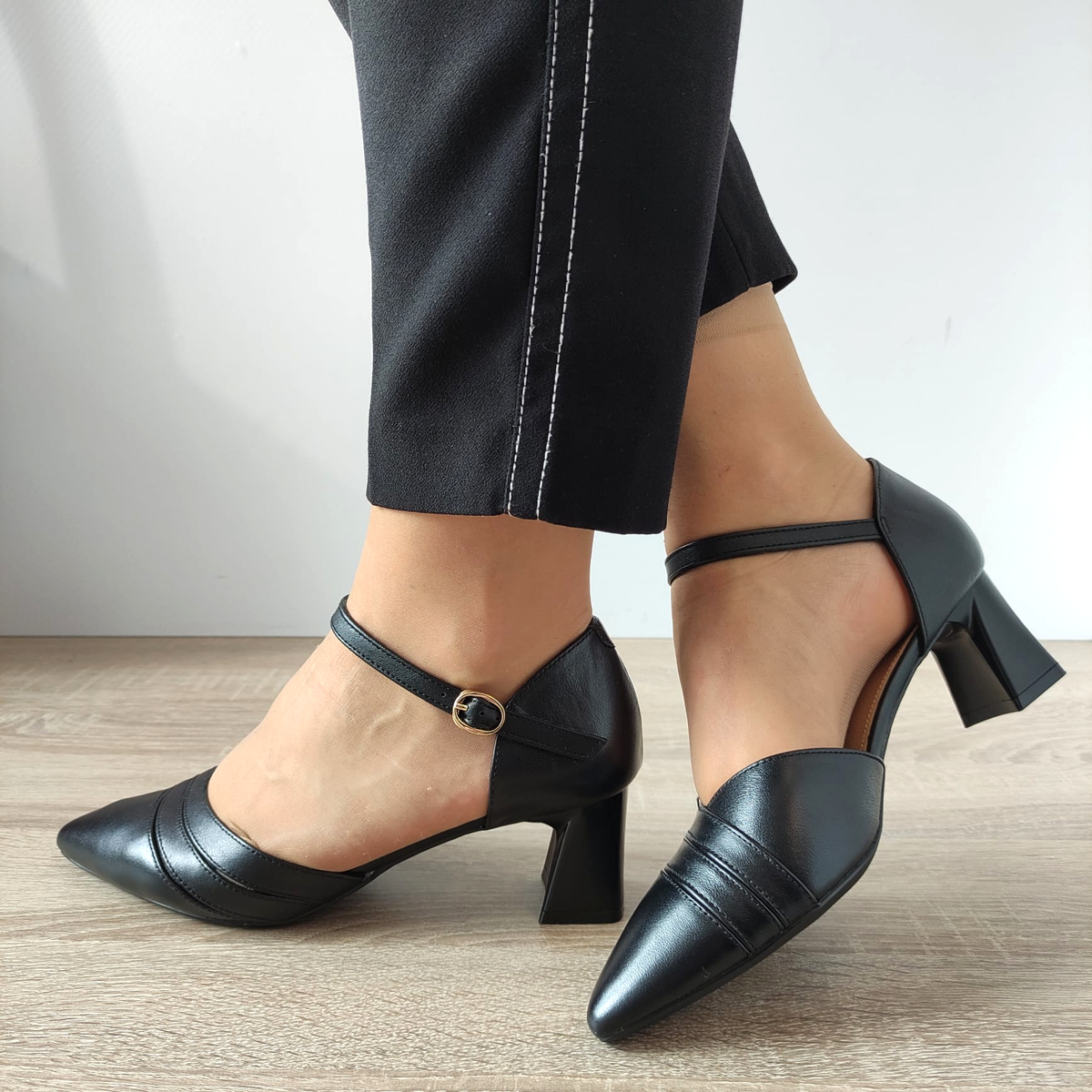 PANTOFI ELEGANȚI DECUPATI DAMA FORMAZIONE 83175 NEGRI - imagine 2