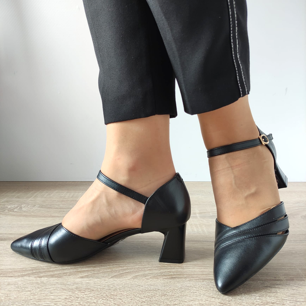 PANTOFI ELEGANȚI DECUPATI DAMA FORMAZIONE 83175 NEGRI - imagine 3