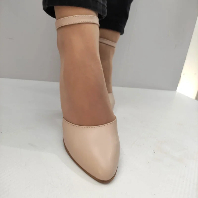 PANTOFI DECUPATI DAMA PERLLA 1848-6 ROZ NUDE