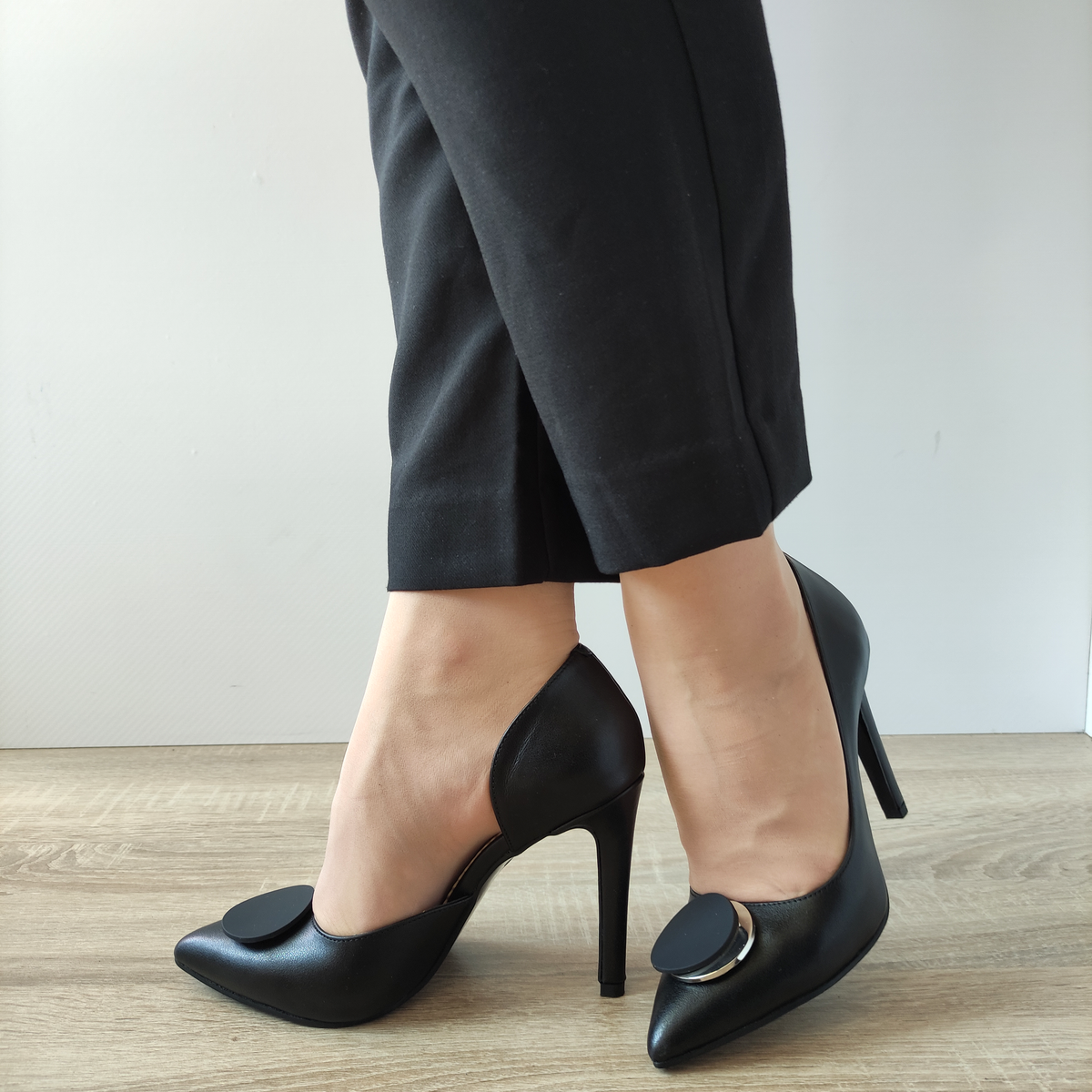 PANTOFI ELEGANȚI DECUPATI DAMA PERLLA 3272-1 NEGRI - imagine 2