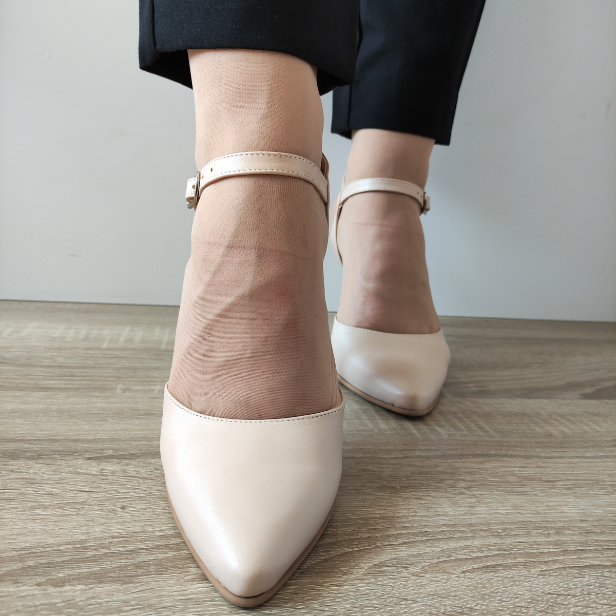 PANTOFI DECUPATI DAMA PERLLA 3295-3 ROZ NUDE - imagine 4