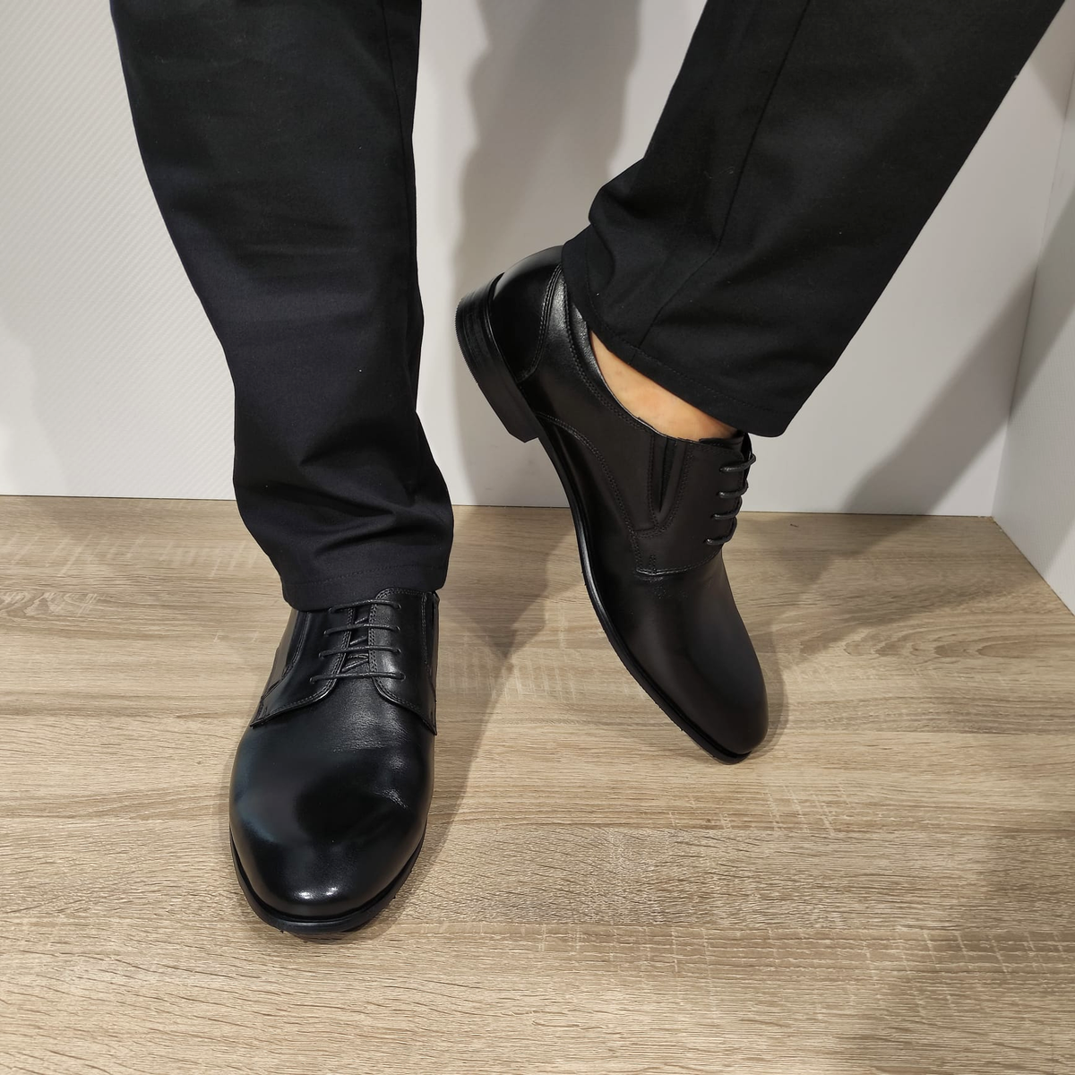 PANTOFI ELEGANTI BARBATI ELDEMAS 003-035A NEGRI - imagine 4