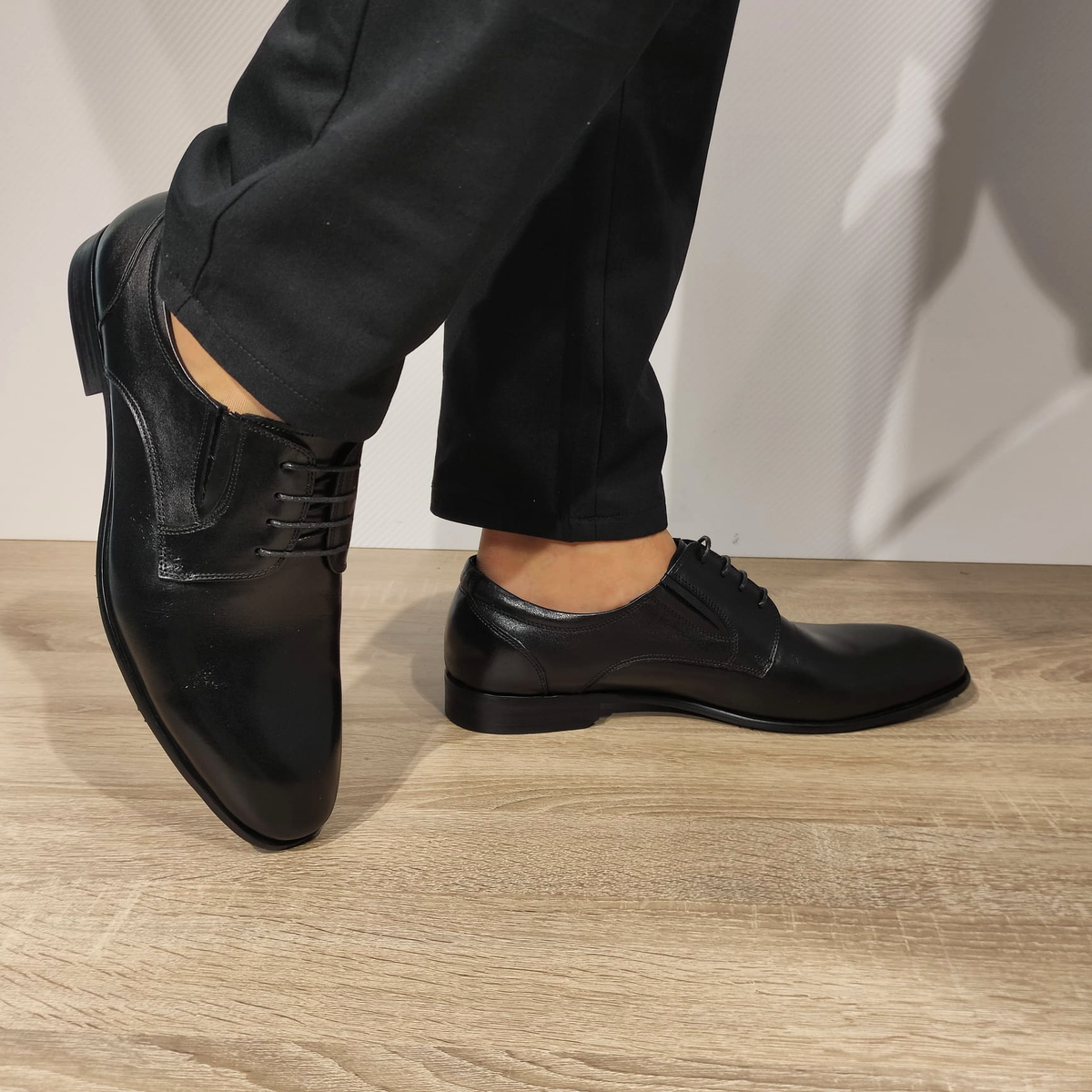 PANTOFI ELEGANTI BARBATI ELDEMAS 003-035A NEGRI - imagine 3