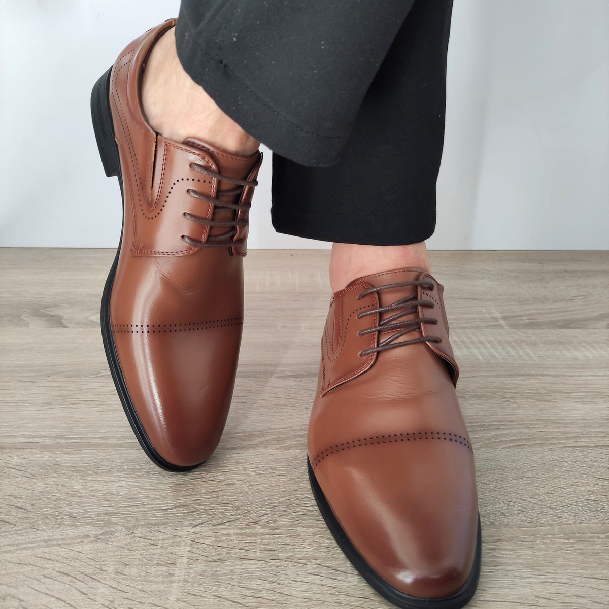 PANTOFI ELEGANTI BARBATI ELDEMAS 7065-844 MARO - imagine 4