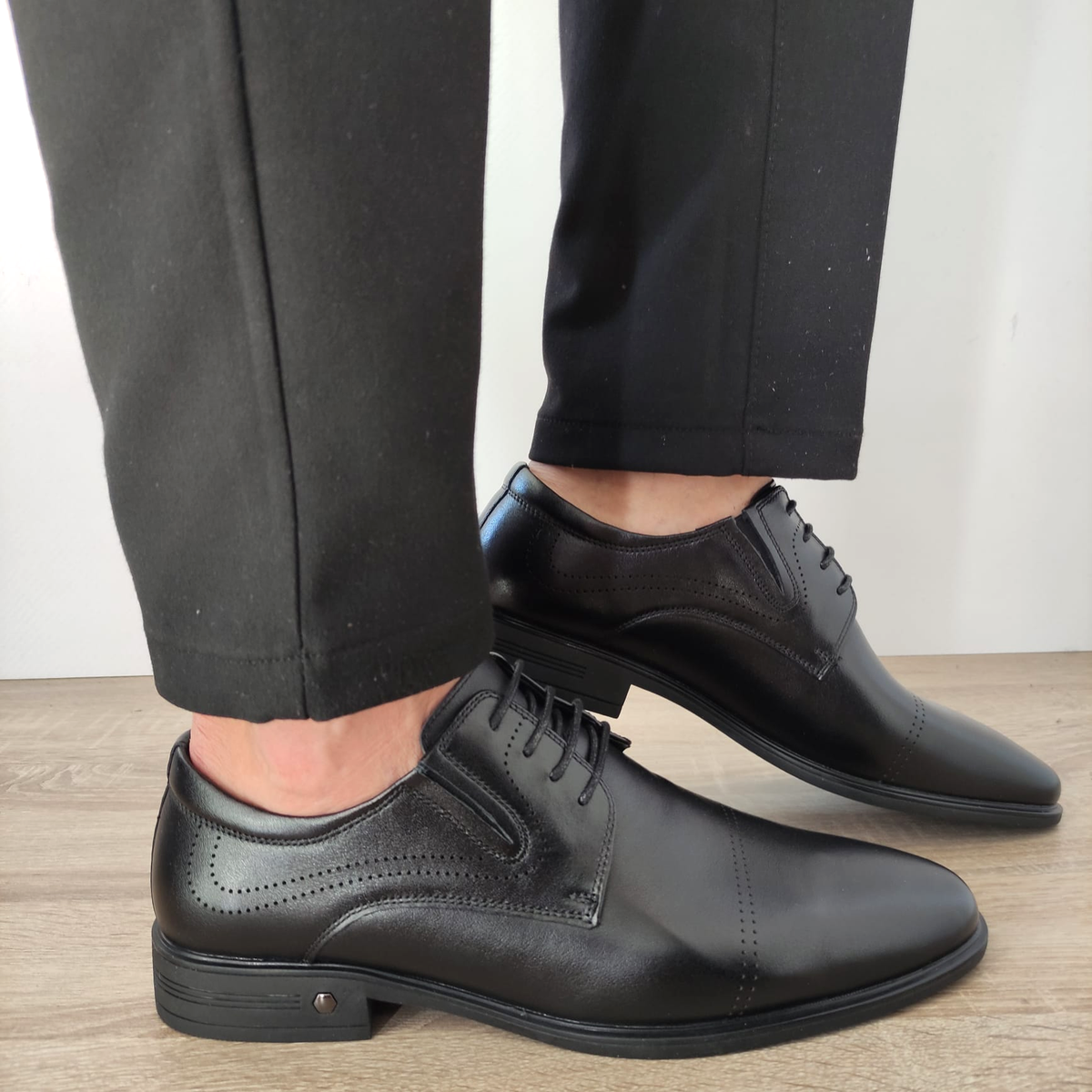 PANTOFI ELEGANTI BARBATI ELDEMAS 7065-844 NEGRI - imagine 3