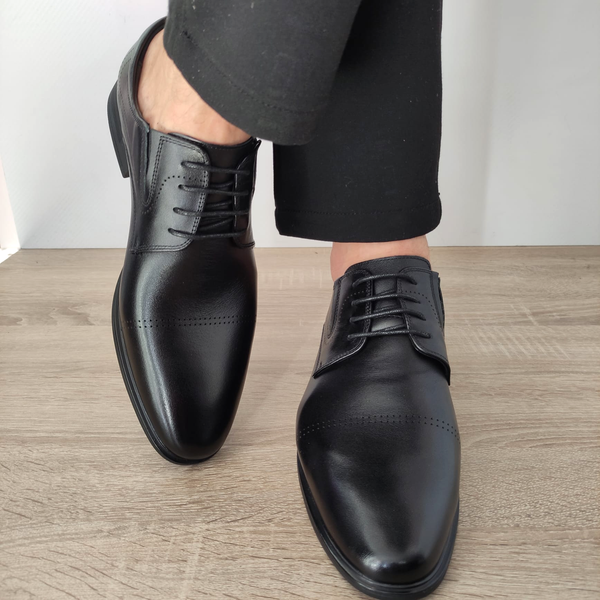 PANTOFI ELEGANTI BARBATI ELDEMAS 7065-844 NEGRI - imagine 4