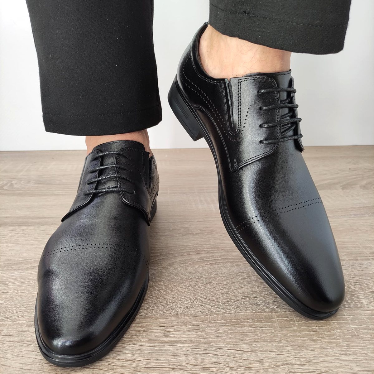 PANTOFI ELEGANTI BARBATI ELDEMAS 7065-844 NEGRI - imagine 5