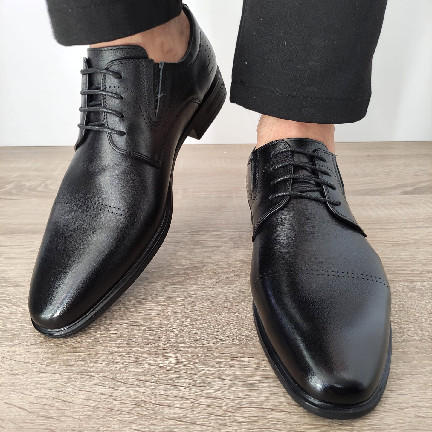 PANTOFI ELEGANTI BARBATI ELDEMAS 7065-844 NEGRI - imagine 6