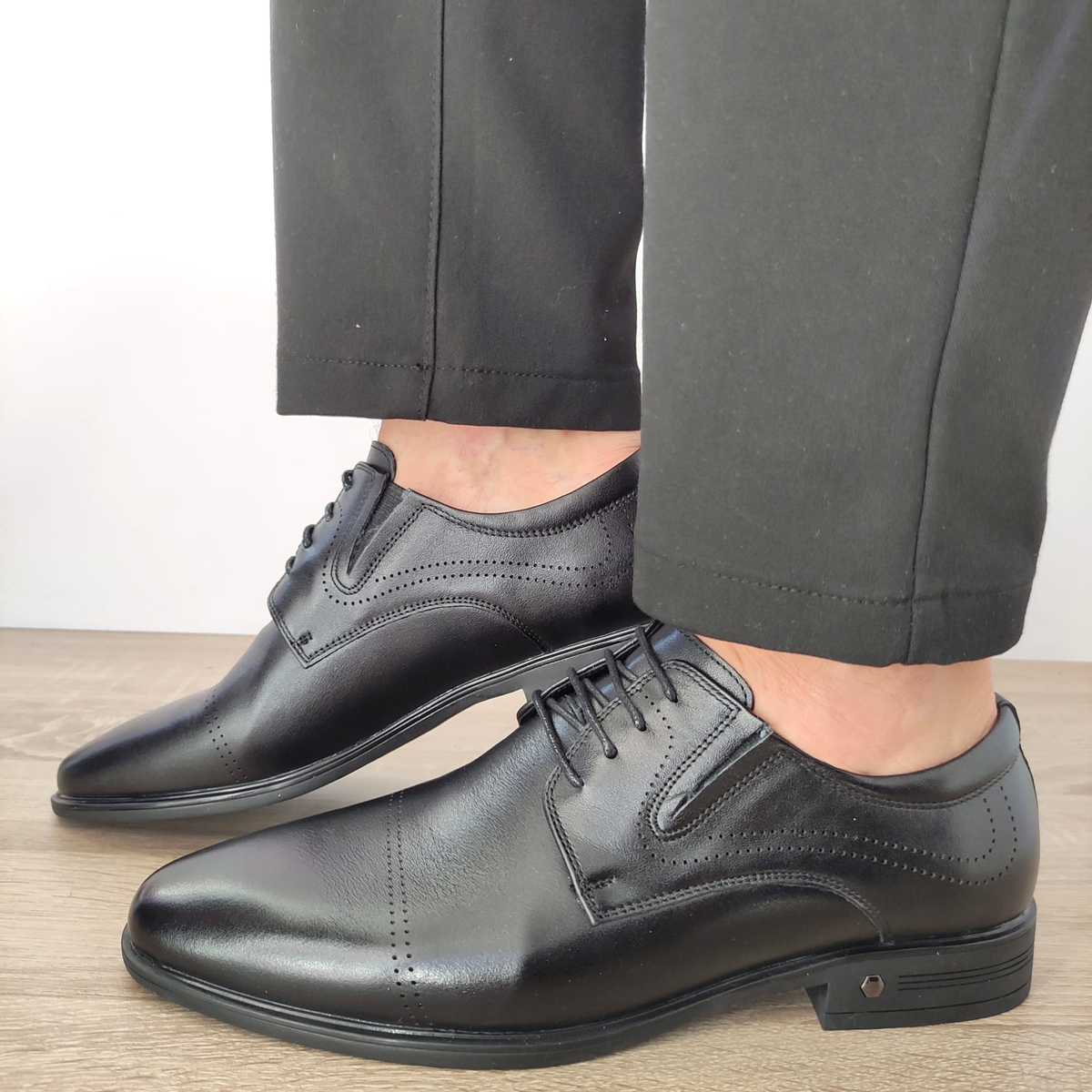 PANTOFI ELEGANTI BARBATI ELDEMAS 7065-844 NEGRI - imagine 2
