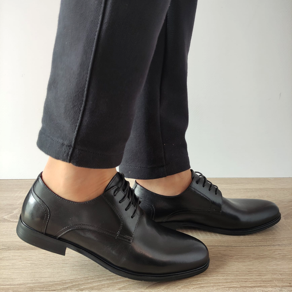PANTOFI ELEGANTI BARBATI ELDEMAS 9122-3 NEGRI - imagine 2
