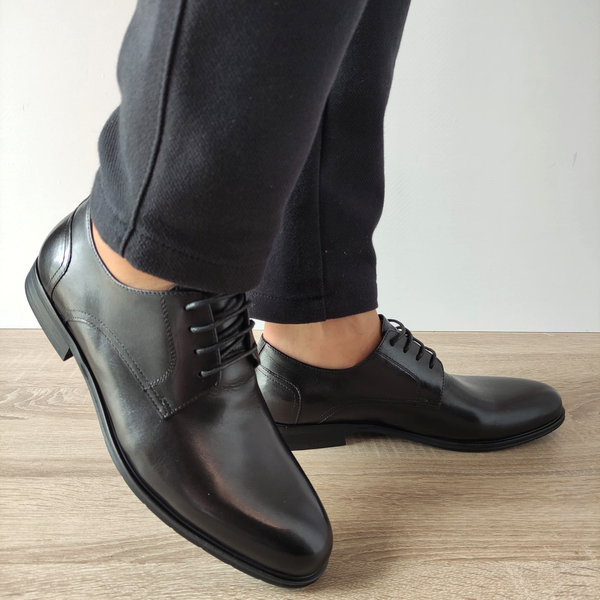 PANTOFI ELEGANTI BARBATI ELDEMAS 9122-3 NEGRI - imagine 3