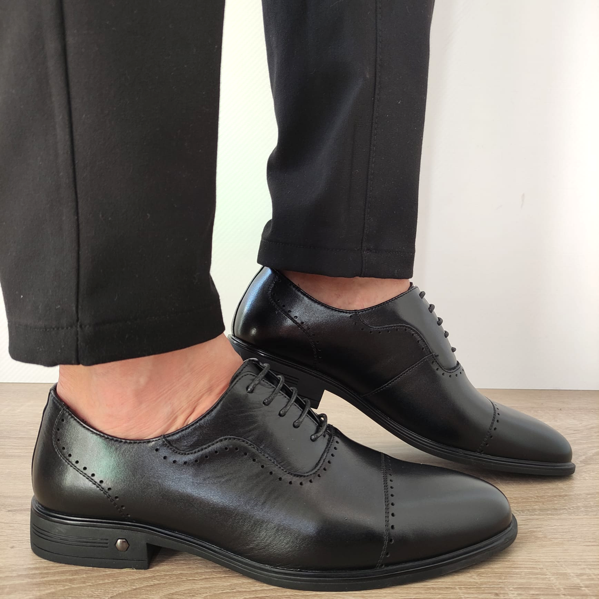 PANTOFI ELEGANTI BARBATI ELDEMAS F066-023 NEGRI - imagine 3