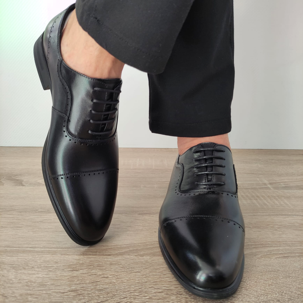 PANTOFI ELEGANTI BARBATI ELDEMAS F066-023 NEGRI - imagine 5
