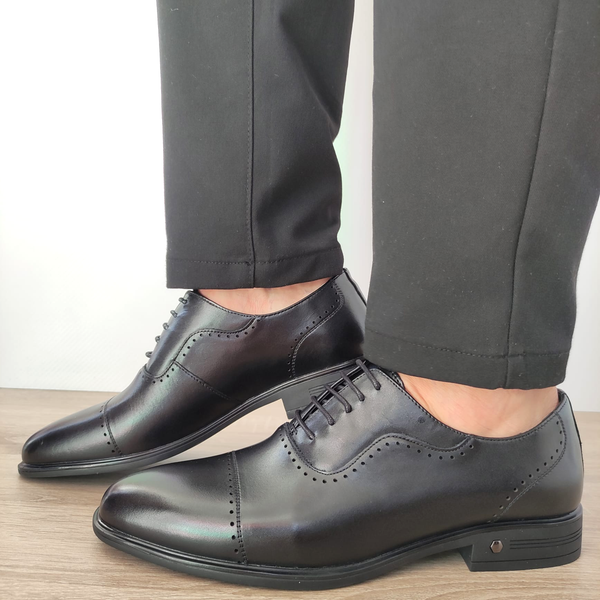 PANTOFI ELEGANTI BARBATI ELDEMAS F066-023 NEGRI - imagine 2