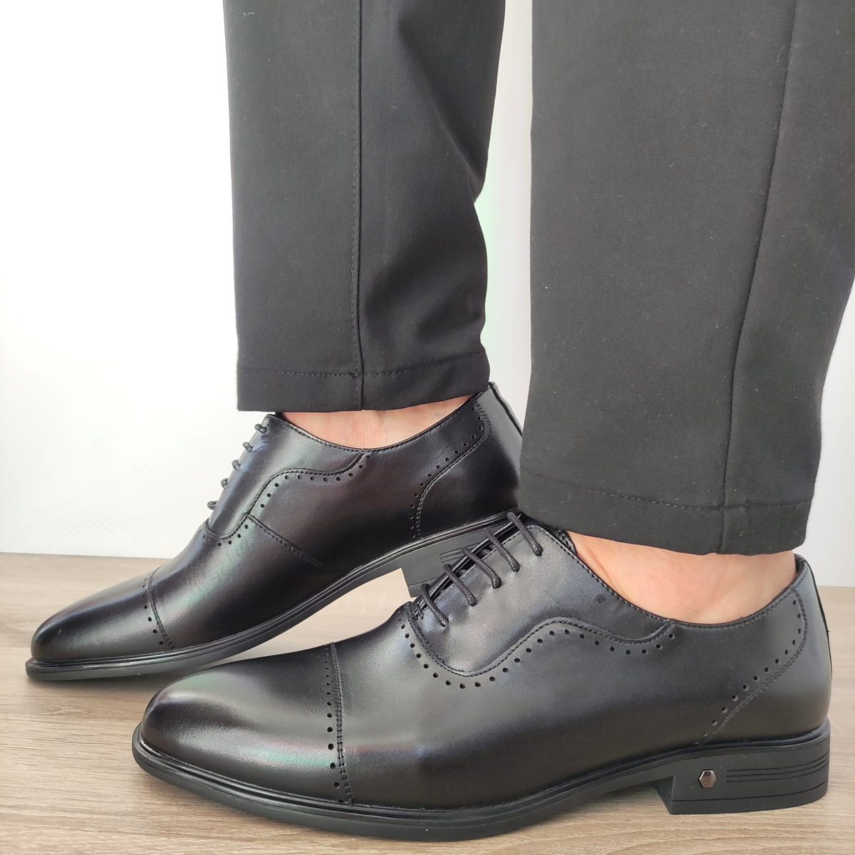 PANTOFI ELEGANTI BARBATI ELDEMAS F066-023 NEGRI - imagine 2