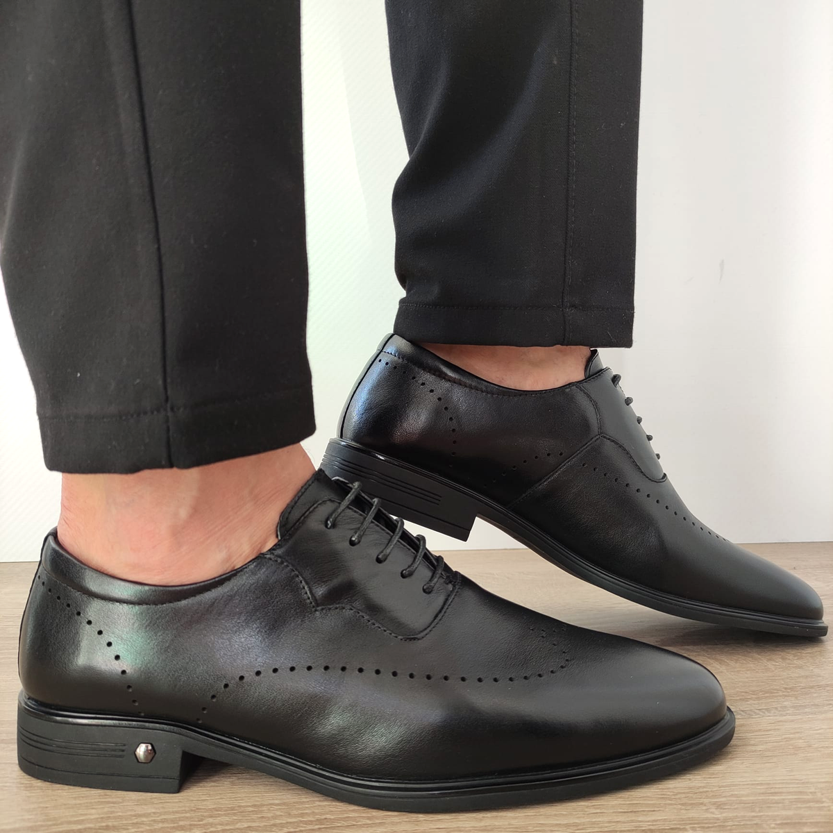 PANTOFI ELEGANTI BARBATI ELDEMAS F066-025 NEGRI - imagine 3