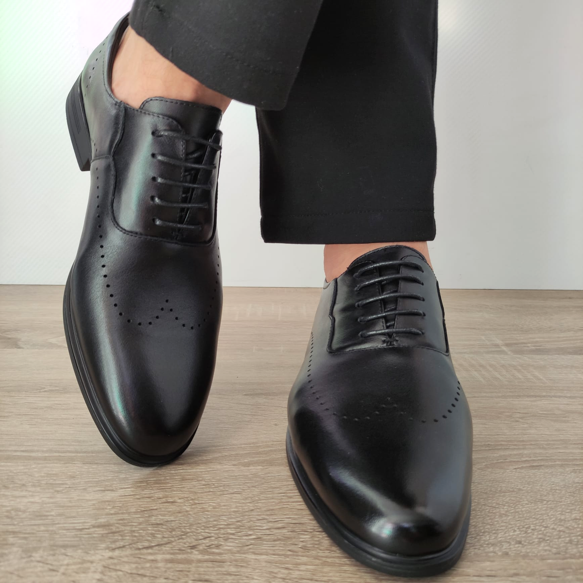 PANTOFI ELEGANTI BARBATI ELDEMAS F066-025 NEGRI - imagine 5