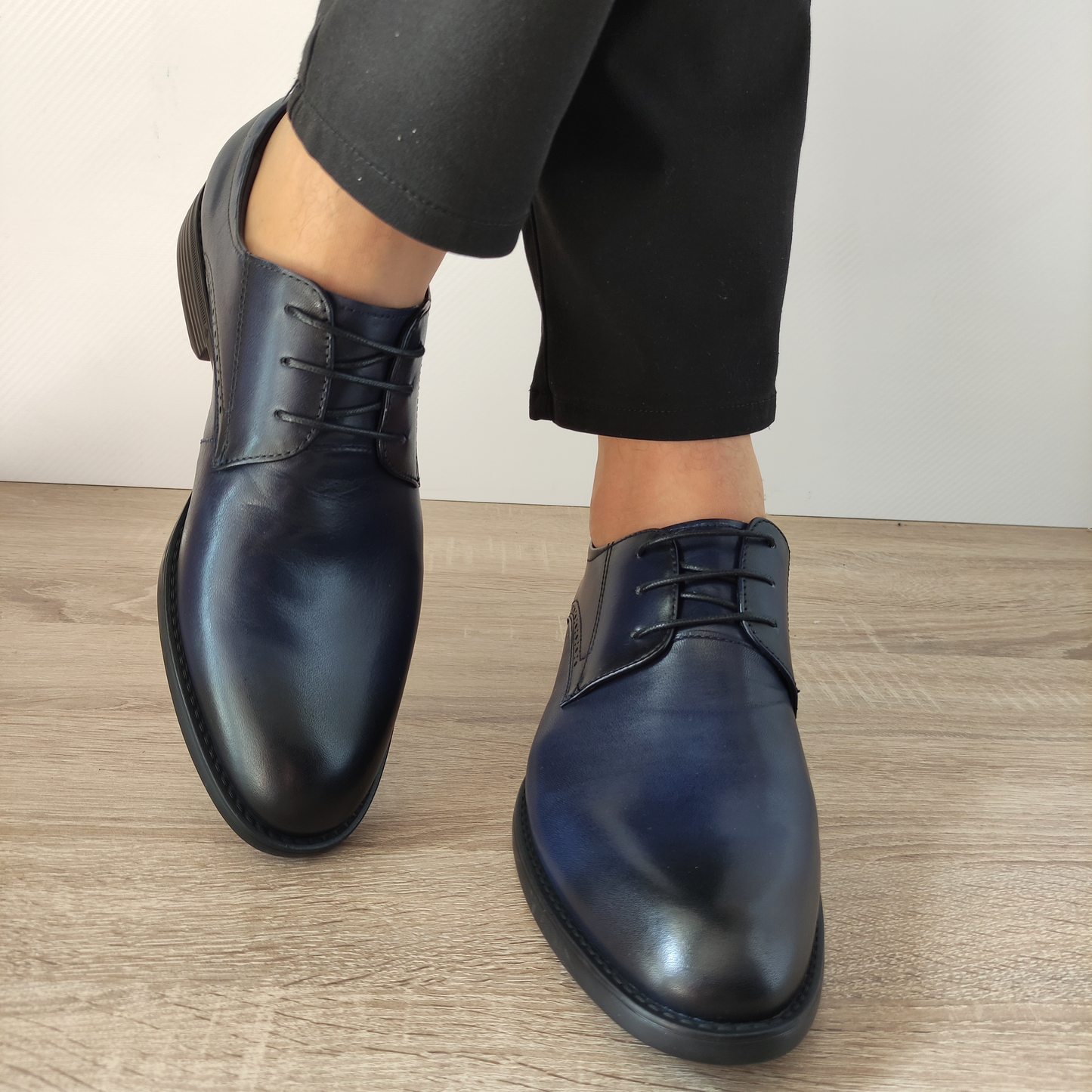 PANTOFI ELEGANTI BARBATI ELDEMAS HKH2558 ALBASTRI