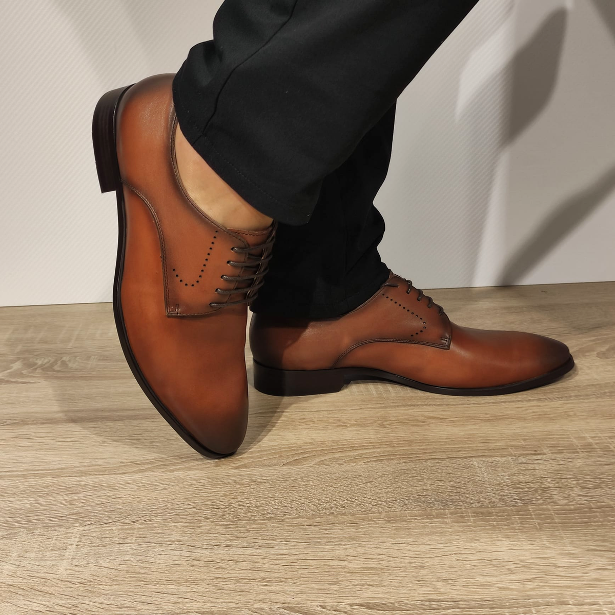 PANTOFI ELEGANTI BARBATI ELDEMAS VS161-05 MARO - imagine 4