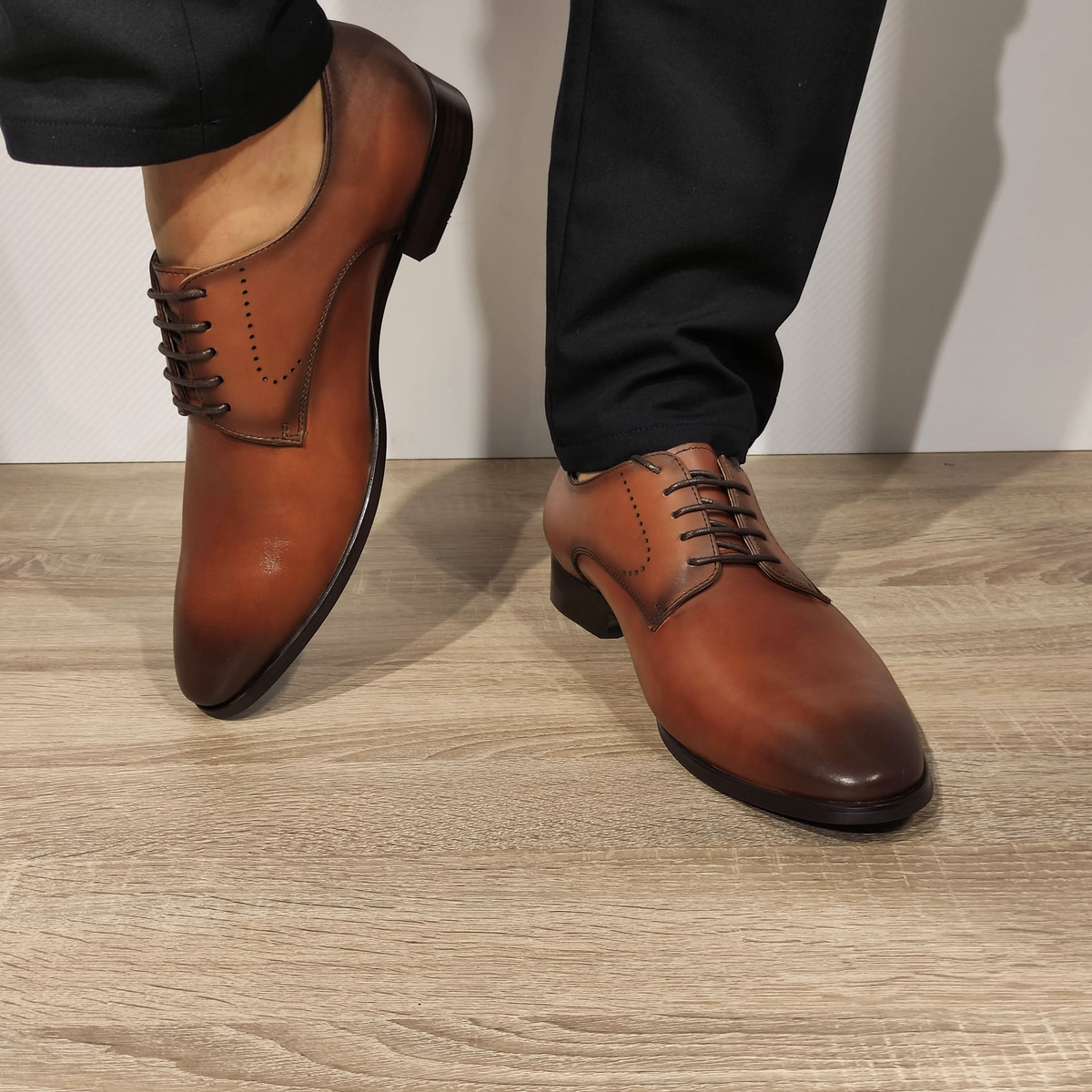 PANTOFI ELEGANTI BARBATI ELDEMAS VS161-05 MARO - imagine 5
