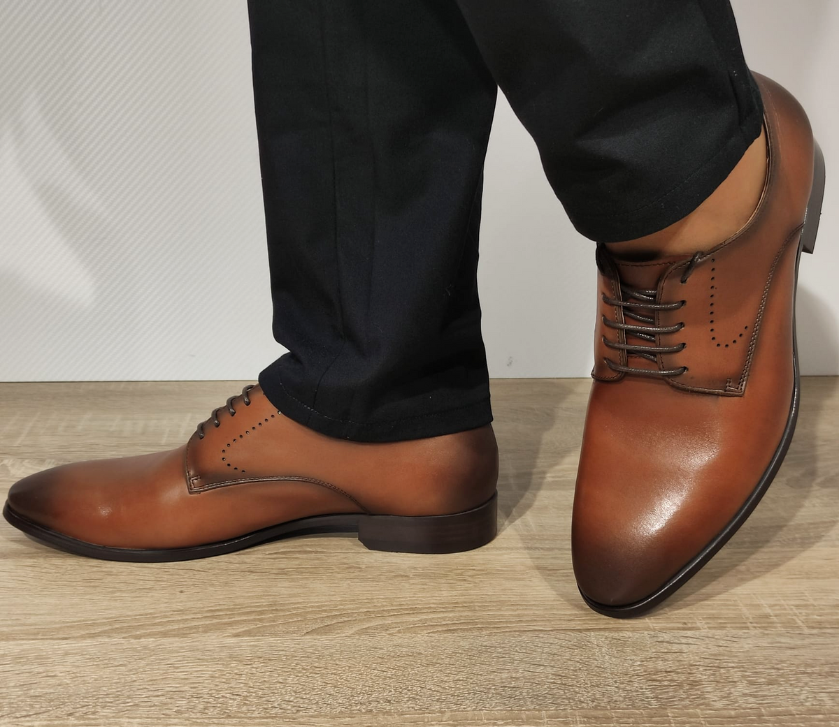 PANTOFI ELEGANTI BARBATI ELDEMAS VS161-05 MARO - imagine 2