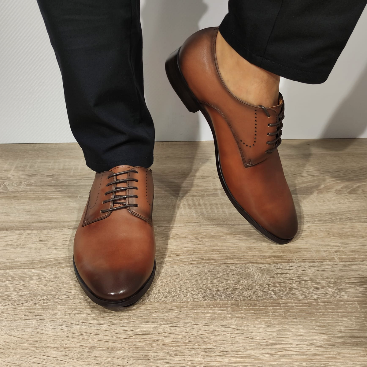 PANTOFI ELEGANTI BARBATI ELDEMAS VS161-05 MARO - imagine 3