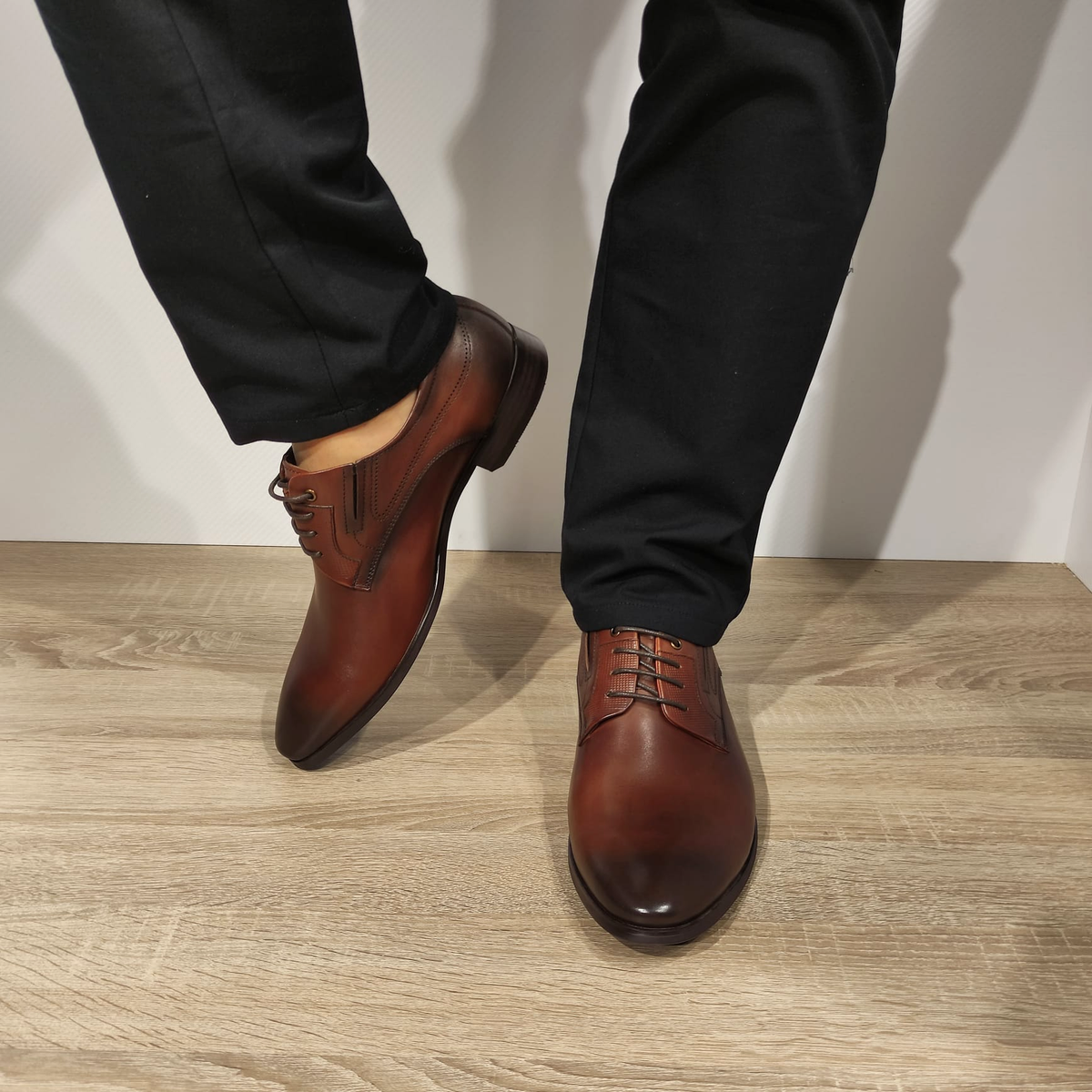 PANTOFI ELEGANTI BARBATI ELDEMAS VS161-07 MARO - imagine 5