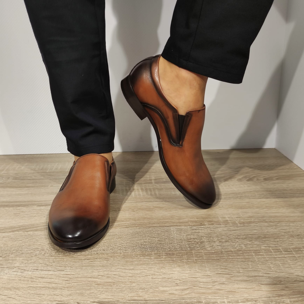 PANTOFI ELEGANTI BARBATI ELDEMAS VS197-03 MARO - imagine 3