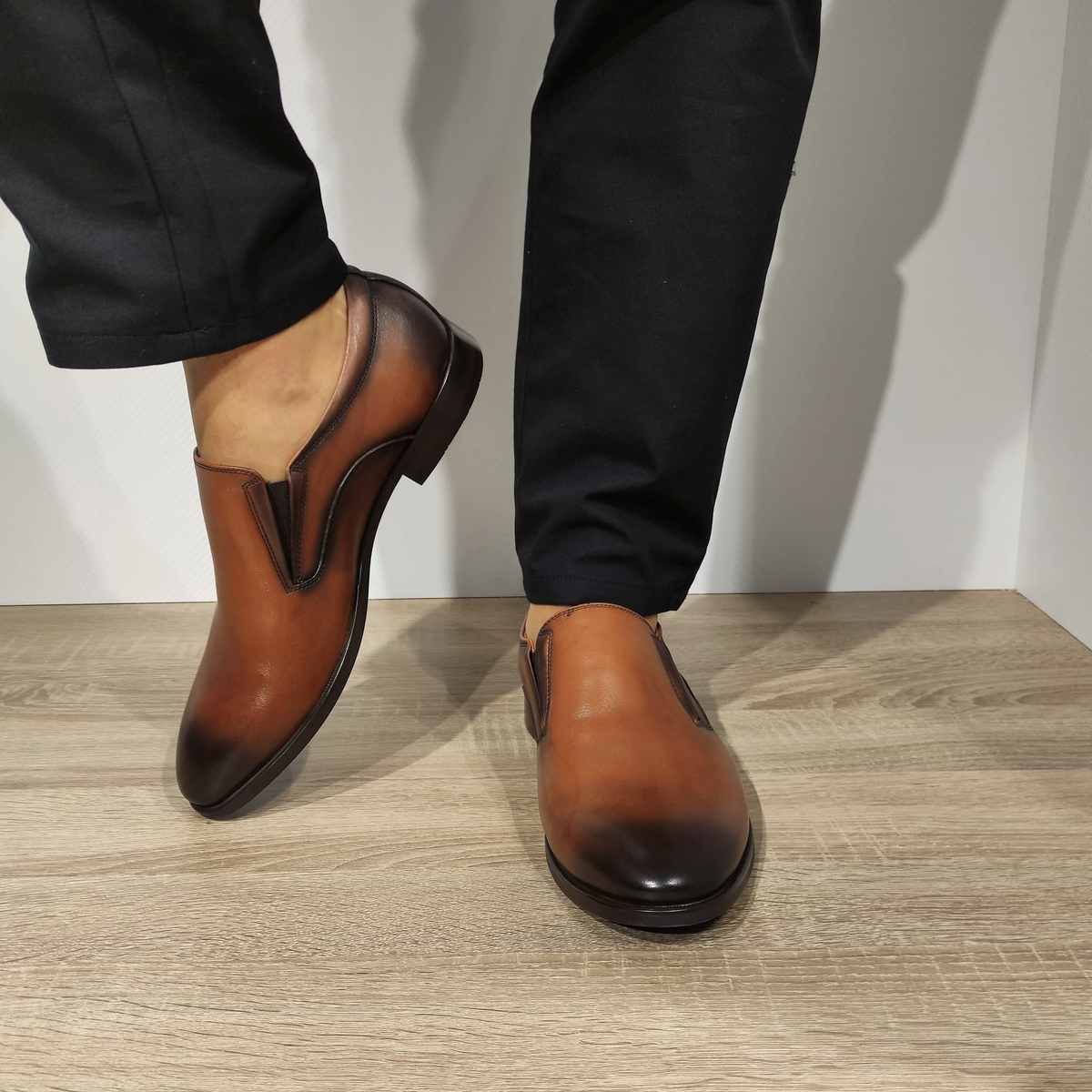 PANTOFI ELEGANTI BARBATI ELDEMAS VS197-03 MARO - imagine 4