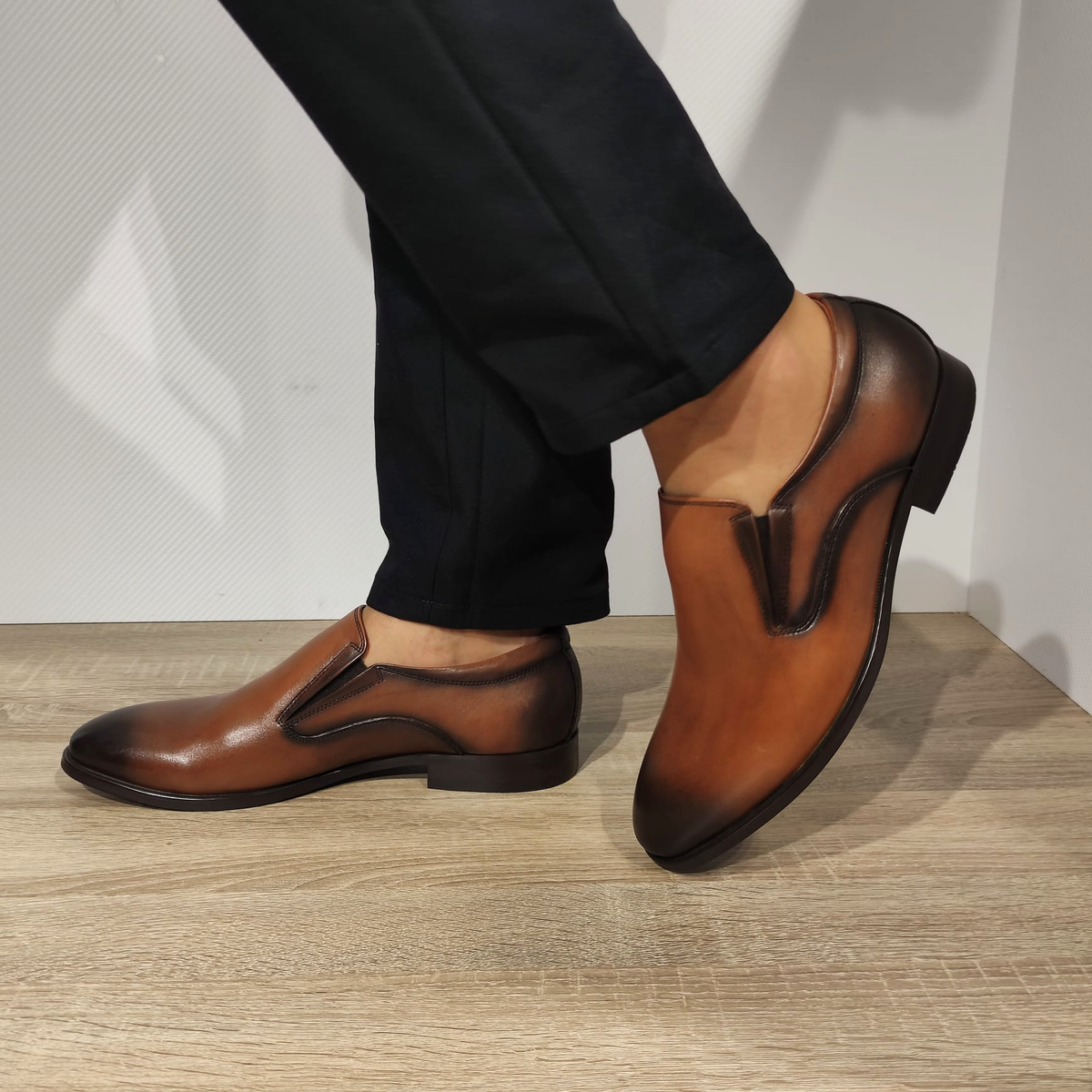 PANTOFI ELEGANTI BARBATI ELDEMAS VS197-03 MARO - imagine 2