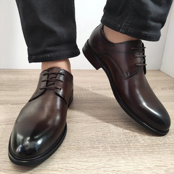 PANTOFI ELEGANTI BARBATI GORETTI 103-59B-19 MARO - imagine 5