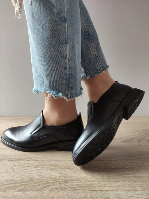 PANTOFI ELEGANTI BARBATI MELS 8088S NEGRI - imagine 2